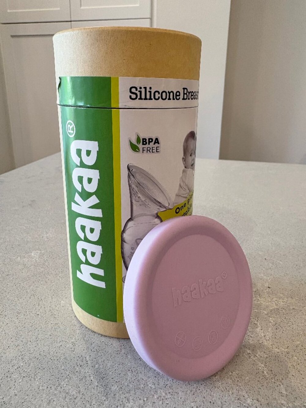 Haakaa Silicone Breast Pump + Suction Base + Cap | Breastfeeding
